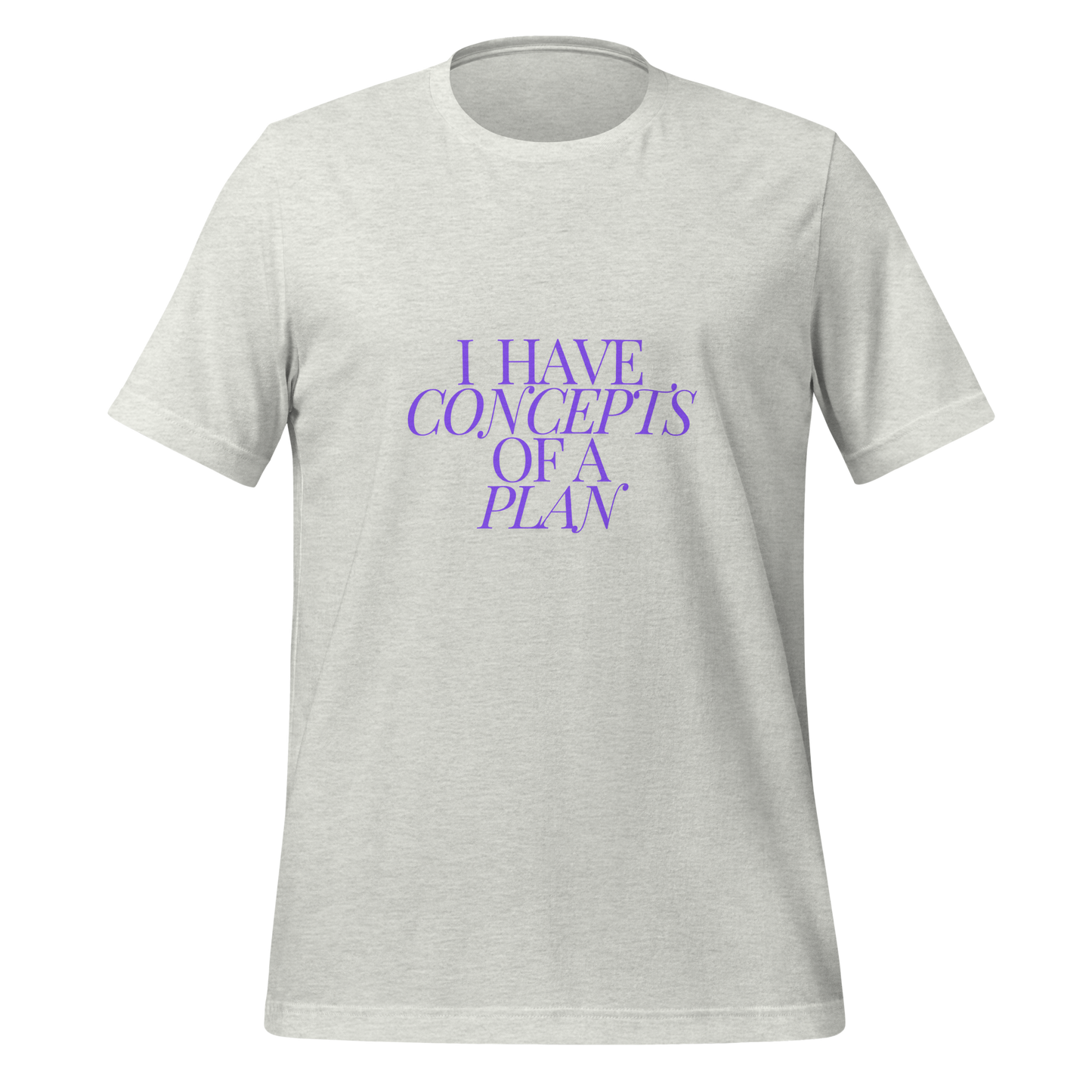 Concepts of a Plan (Purple) Unisex t-shirt