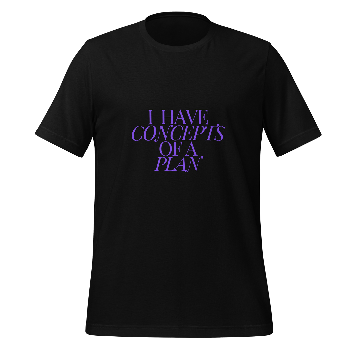 Concepts of a Plan (Purple) Unisex t-shirt