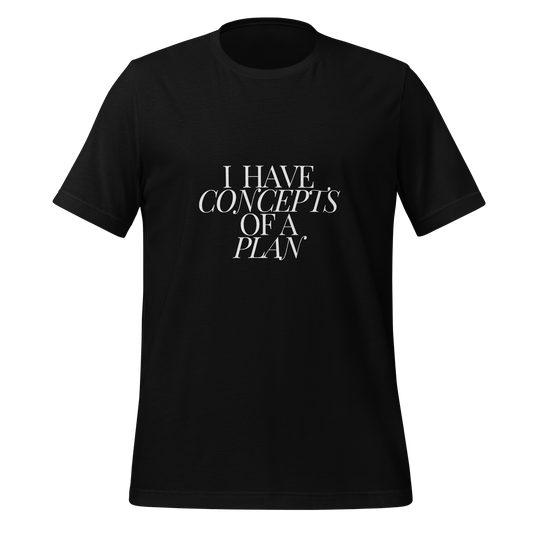 Concepts of a Plan (white) Unisex t-shirt