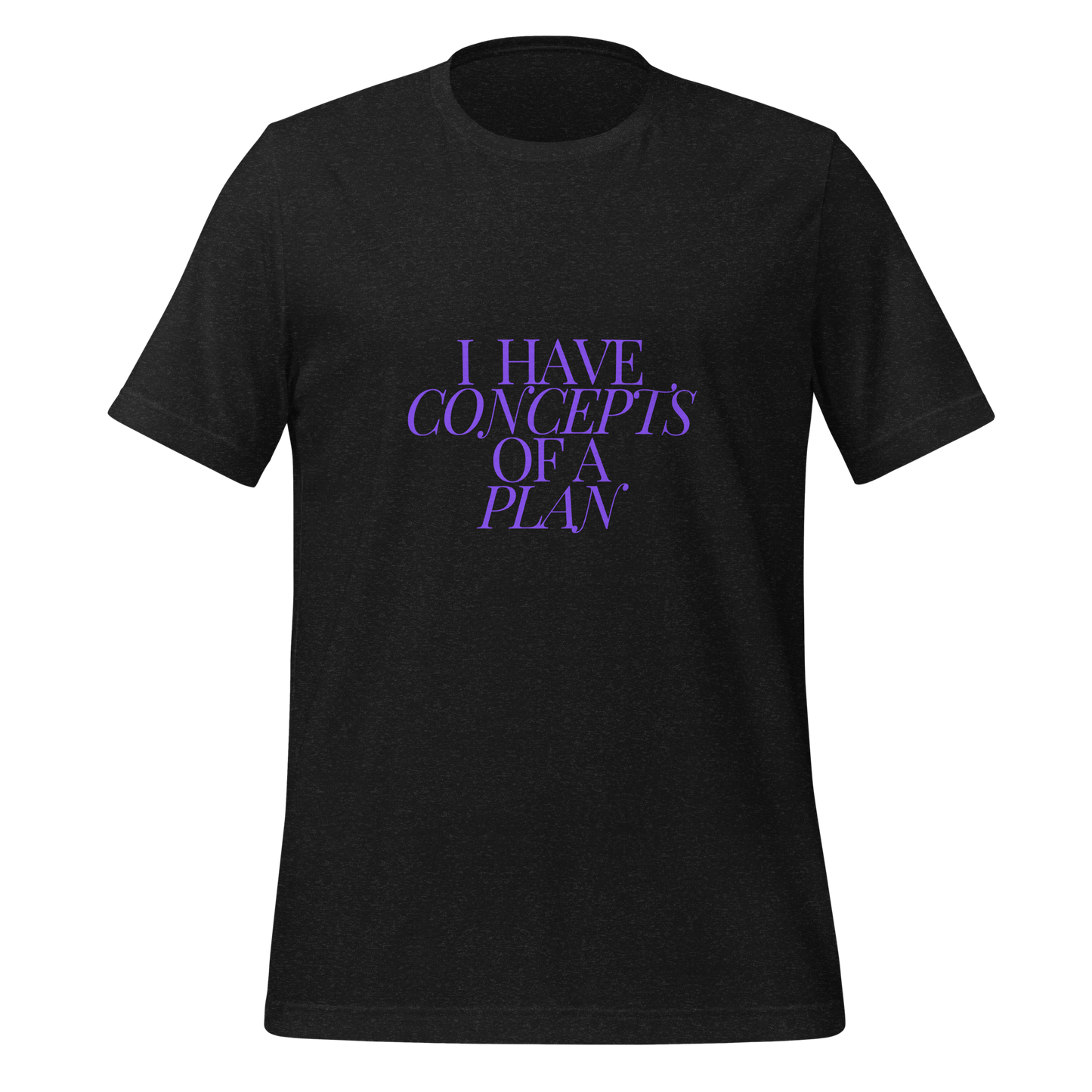 Concepts of a Plan (Purple) Unisex t-shirt