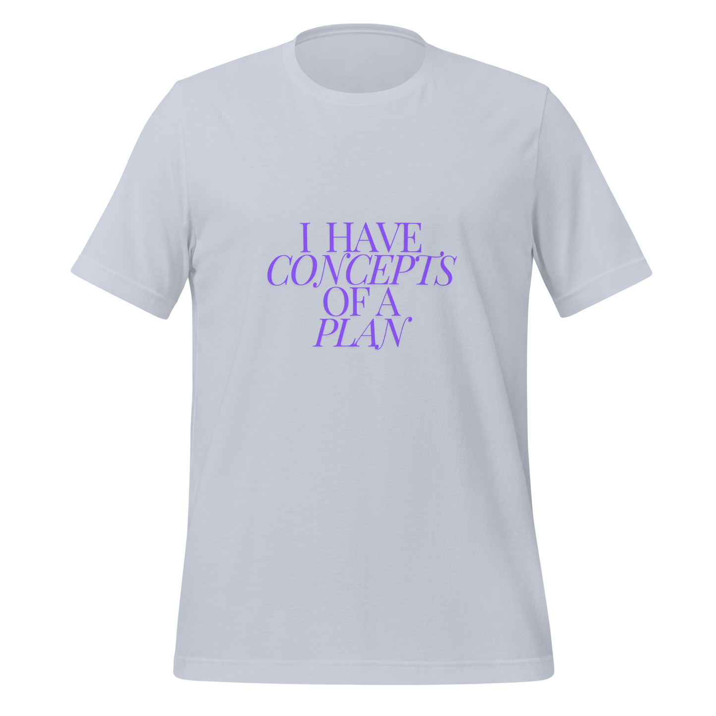 Concepts of a Plan (Purple) Unisex t-shirt