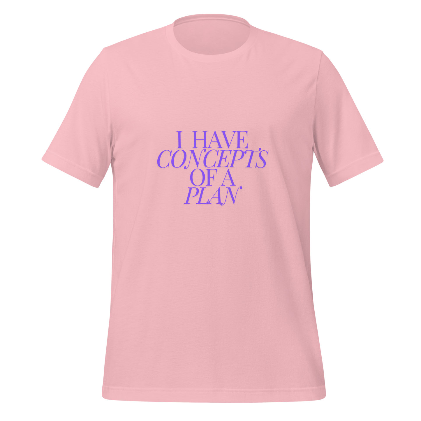 Concepts of a Plan (Purple) Unisex t-shirt