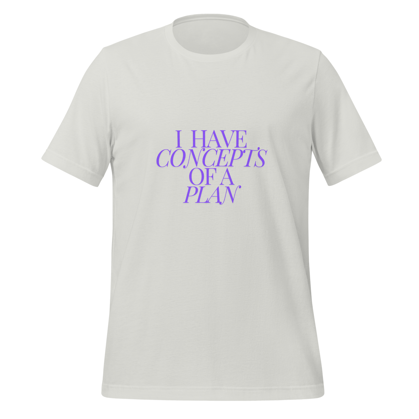 Concepts of a Plan (Purple) Unisex t-shirt